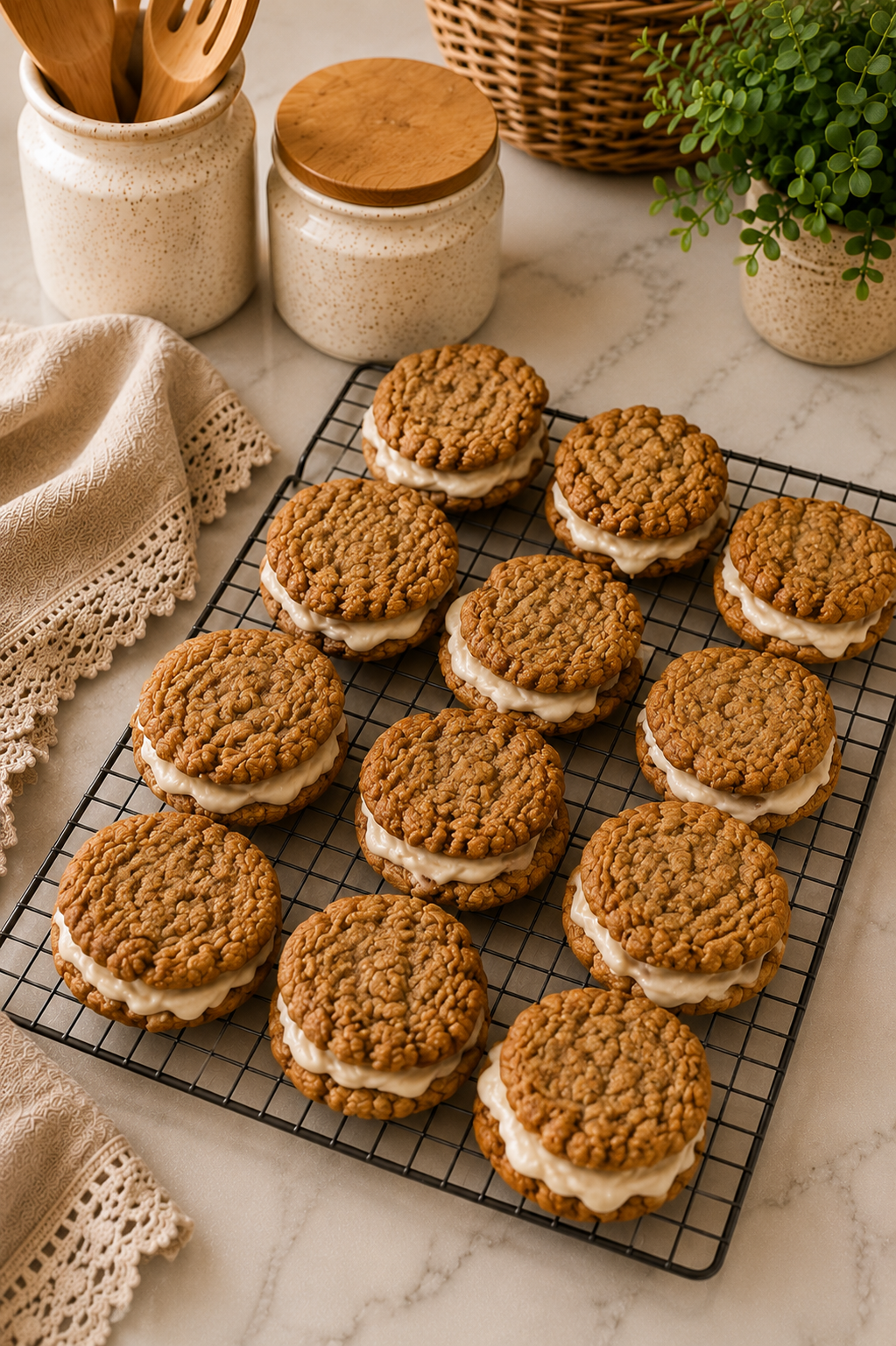 Sourdough Oatmeal Cream Pie